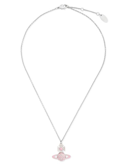 Cassie Bas Relief orb necklace