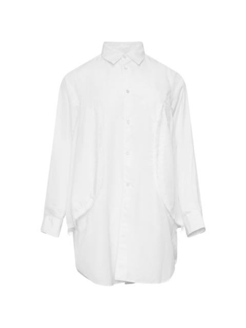 Comme des Garçons Comme des Garçons lace-panel oversized shirt