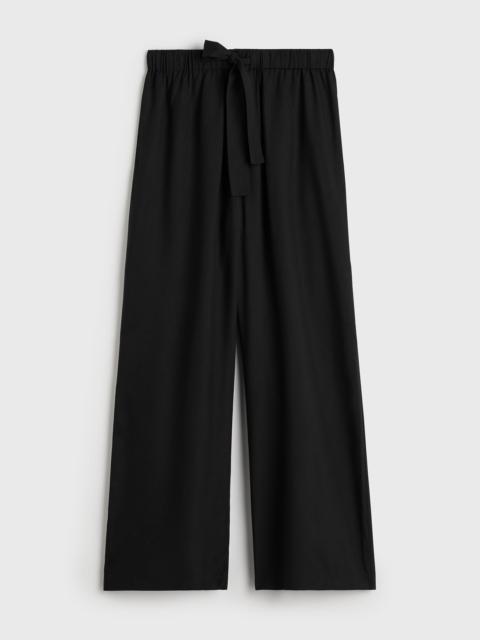 TOTEME Piped silk trousers black