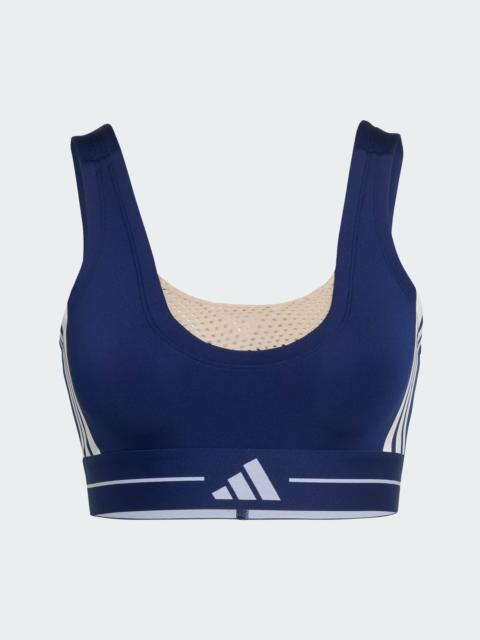 adidas Hyperglam 3-Stripes Color Block Light Support Bra