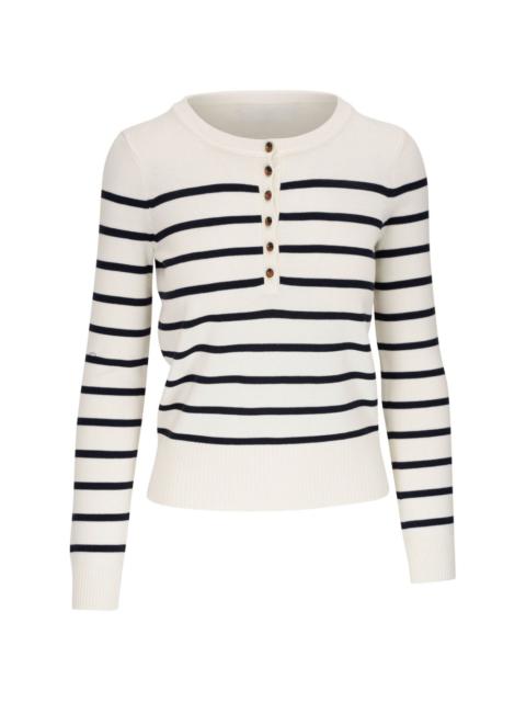 Dianora striped knitted top