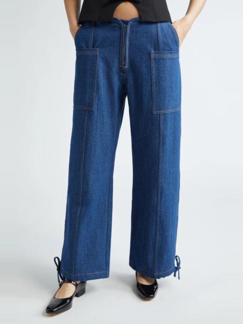 SANDY LIANG Tifosi Drawstring Cuff Cargo Jeans