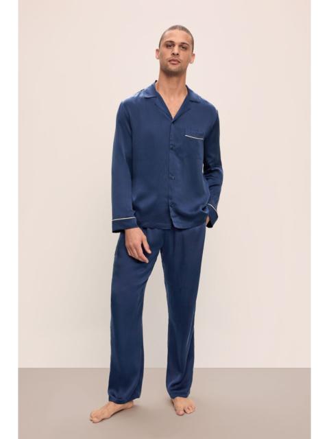 eberjey Charles Washable Silk Long PJ Set