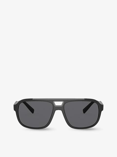 Dolce & Gabbana DG6179 pilot-frame nylon sunglasses