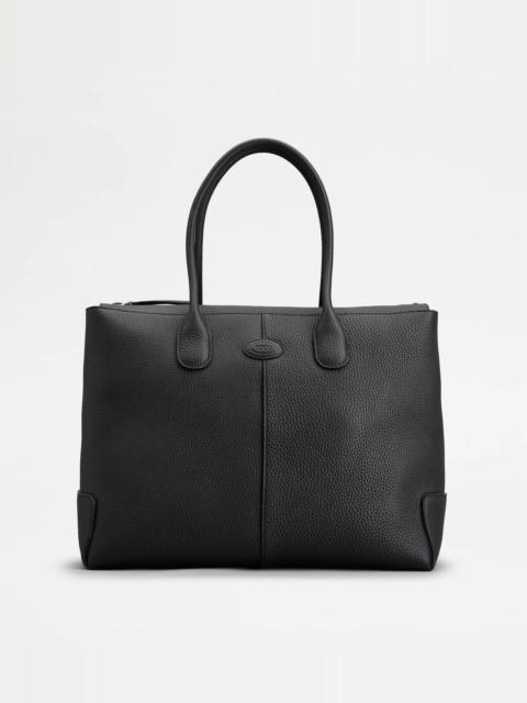 TOD'S DI BAG IN LEATHER LARGE - BLACK