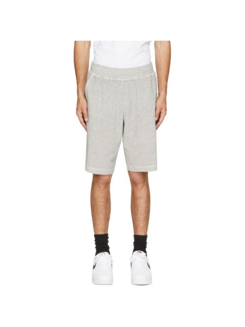 Helmut Lang Grey Towel Shorts