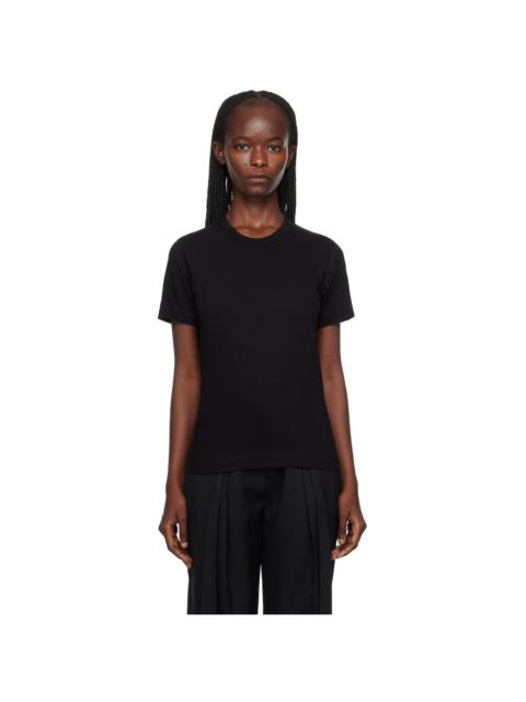 Comme des Garçons PLAY 로고 잡아당기기 면 T 셔츠