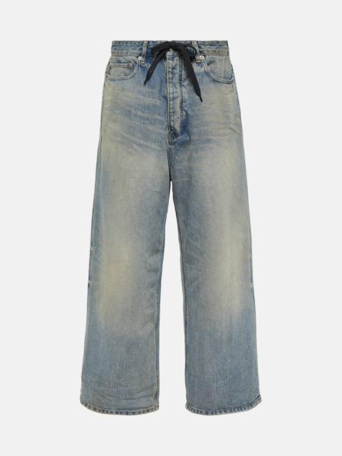 BALENCIAGA Low-crotch wide-leg jeans | REVERSIBLE