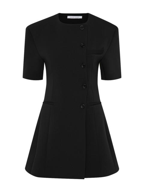 RACHEL GILBERT Sergio Button-Up Mini Dress black