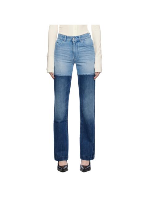 PETER DO Blue Combo Jeans