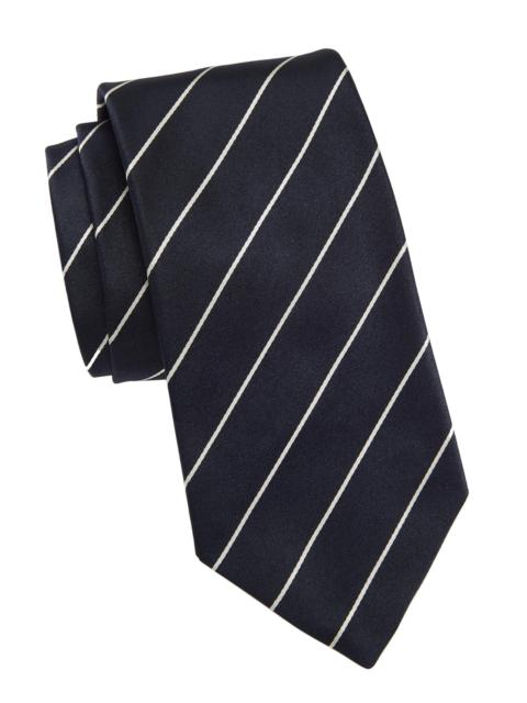 Ralph Lauren Men's Diagonal Stripe Silk Tie - Dark Navy