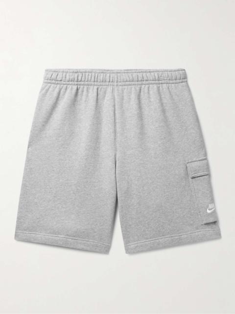 Nike Sportswear Club Wide-Leg Cotton-Blend Jersey Cargo Shorts