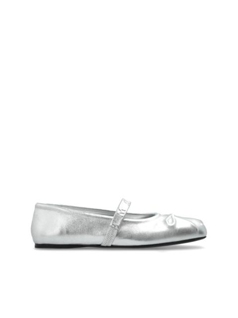 Marni metallic ballerina shoes