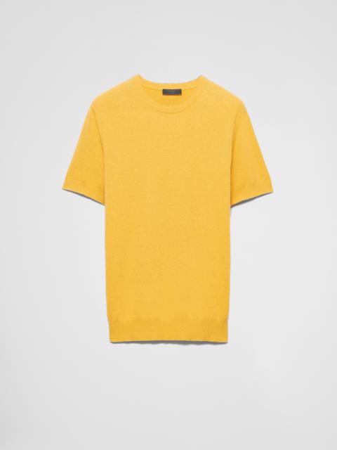 Prada Short-sleeved cotton sweater