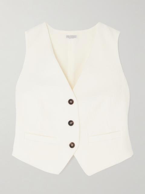 Brunello Cucinelli Cotton-blend Tweed Vest