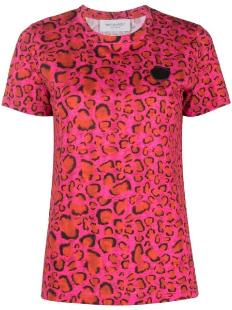 VIKTOR & ROLF logo-patch short-sleeve T-shirt