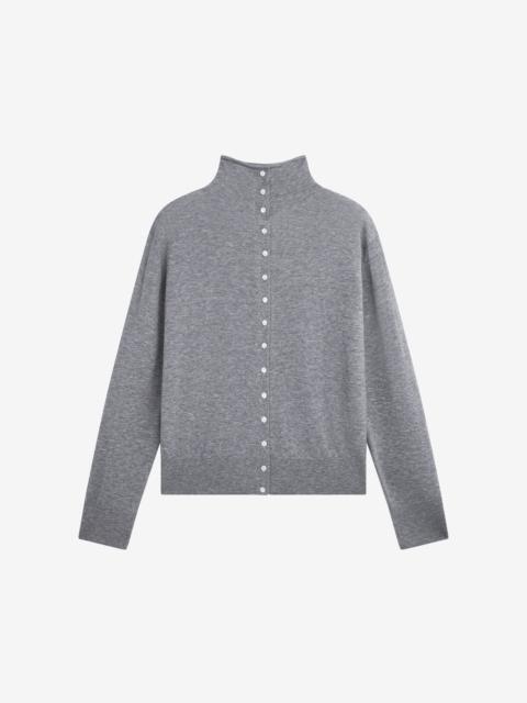The Frankie Shop Vradal High Neck Cardigan - Grey