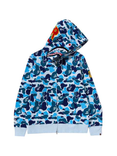 A BATHING APE® ABC Camo Shark PONR Full Zip Hoodie "Blue" 1K30 115 005 BLUE