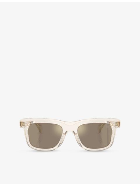 Moncler ME6004 Claro Square-Frame Acetate Sunglasses