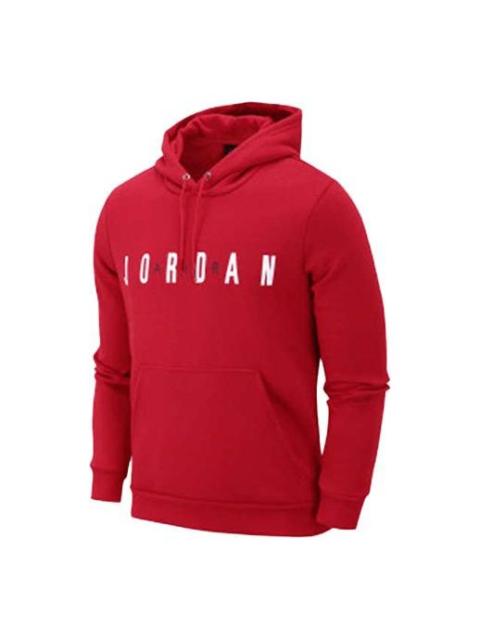 Jordan Men's Air Jordan Sports Printing Logo Fleece Red CJ9666-687