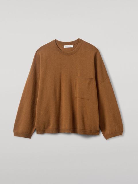 Johnstons of Elgin Gauzy Pocket Camel Cashmere Jumper