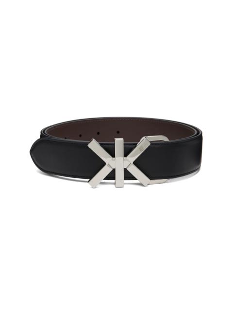 KENZO Black Kenzo Paris 'KENZO Double K' Reversible Belt