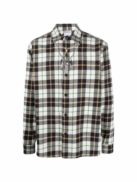Feather checked shirt