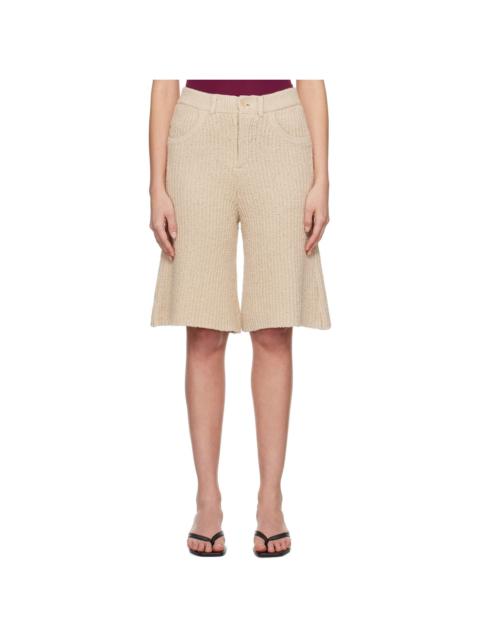 AYA MUSE Beige Cae Shorts