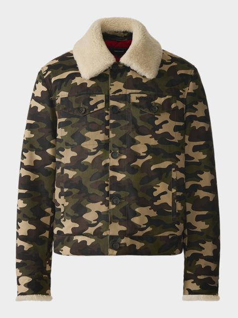 MACKAGE Men's Nash-SH Camouflage Trucker Jacket