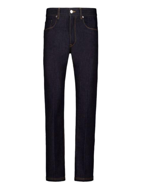 FENDI Selleria logo-embroidered jeans