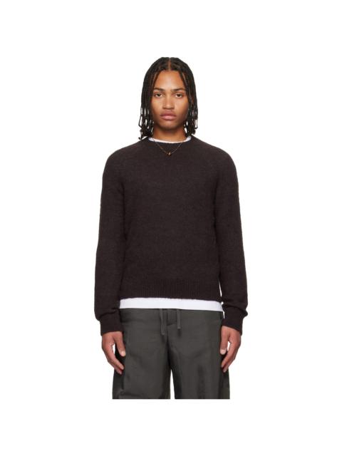 Dries Van Noten Brown Fitted Sweater