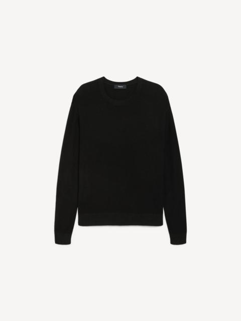 Theory Riland Crewneck Sweater in Light Bilen