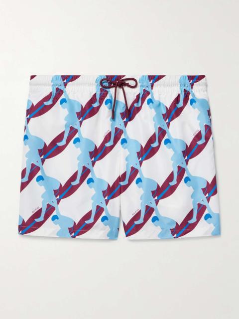 GUCCI Straight-Leg Short-Length Printed Swim Shorts