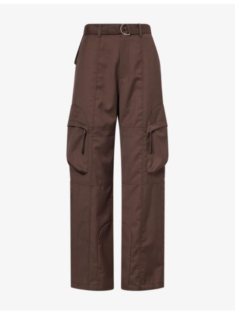 The Frankie Shop Kelly Woven Cargo Trousers