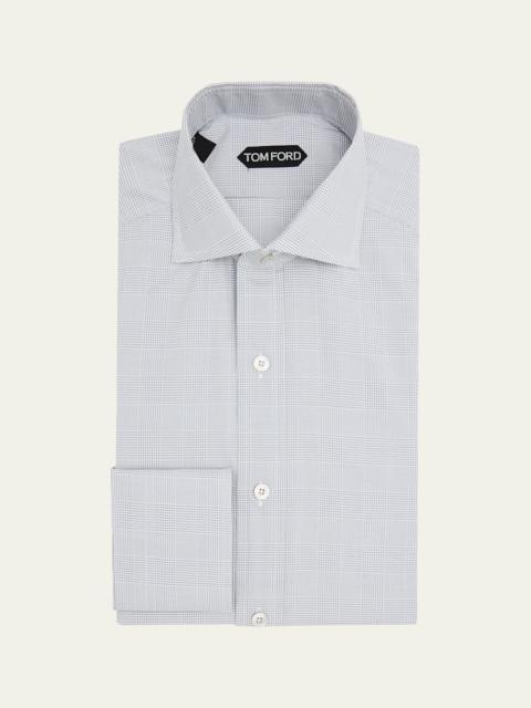 TOM FORD Men's Cotton Fine-Check Dress Shirt