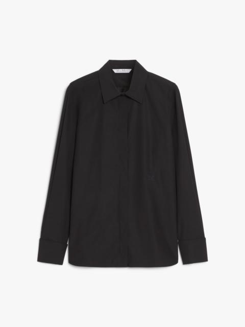 Max Mara KNUT Men’s-style cotton crepe shirt