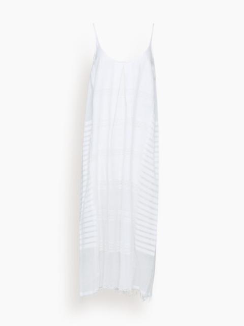 lemlem Nia Slip Dress in Abira White