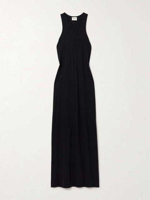 Vernetta cotton-blend jersey maxi dress