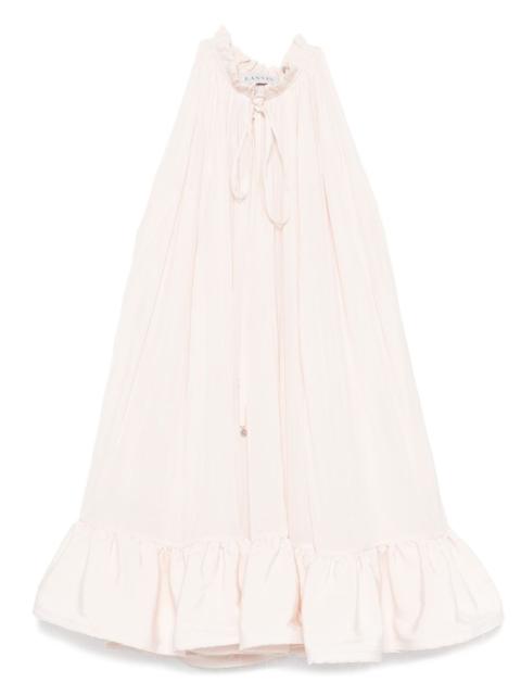Lanvin frill-neck ruffled mini dress