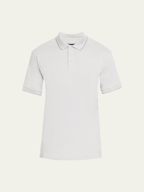 GIORGIO ARMANI Men's Tipped Pique Polo Shirt