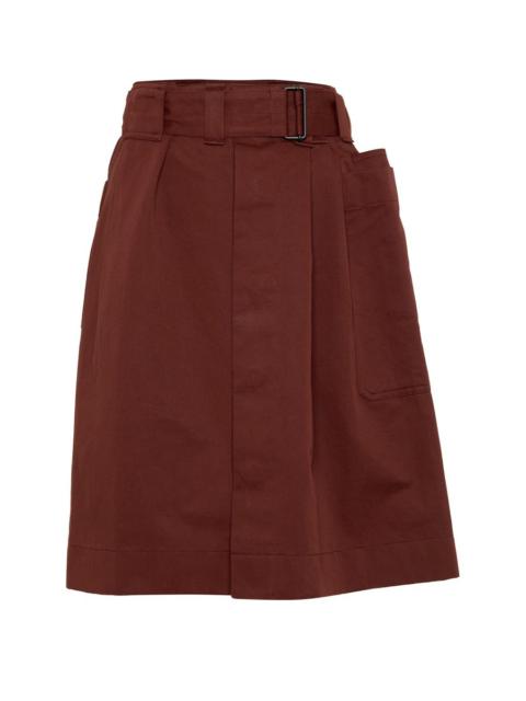 Short belted skirt
