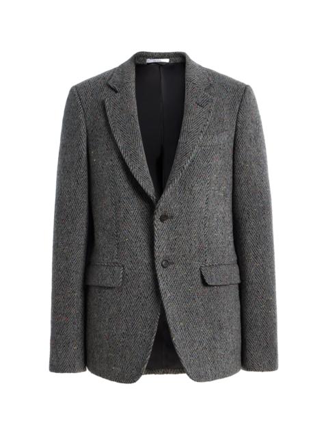 GABRIELA HEARST Irving Jacket in Charcoal Multi Cashmere Wool Herringbone