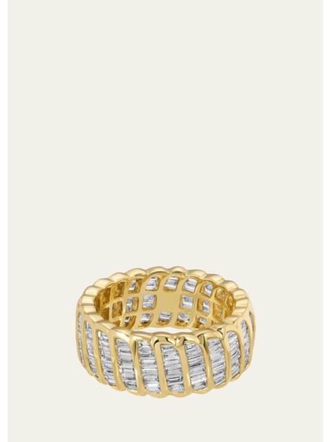 ANITA KO 18K Yellow Gold Large Baguette Diamond Zoe Ring
