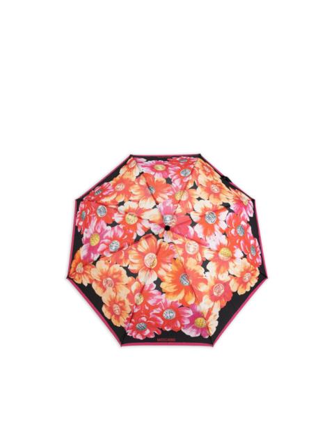 Moschino floral-motif folding umbrella