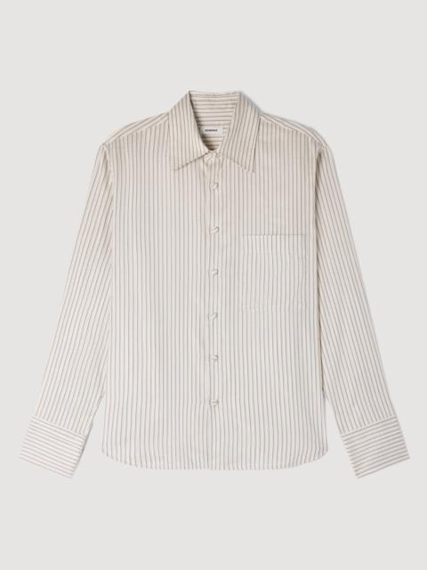 Sandro STRIPED LOOSE-FIT SHIRT
