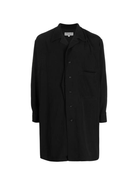 Yohji Yamamoto patch-pocket long-sleeve shirt