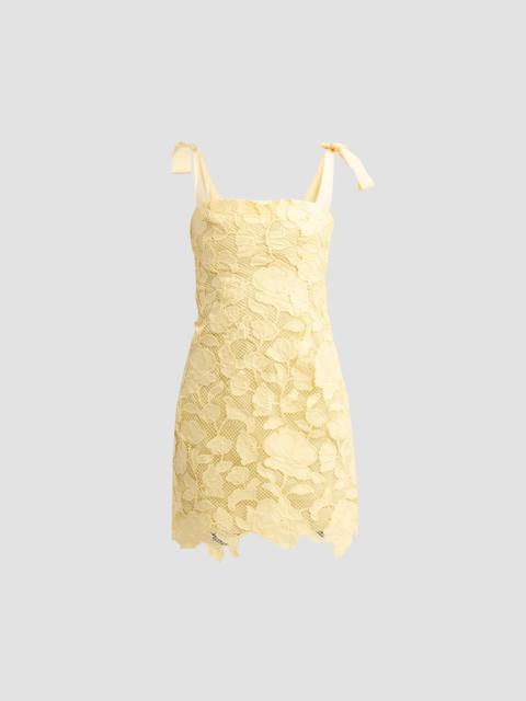 SIMKHAI Women's Marigolde Embroidered Mini Dress - Buttercream
