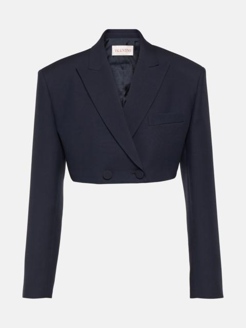 Giacca Crêpe Couture cropped blazer