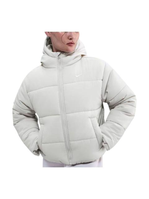 Nike (WMNS) Nike Classic Puffer Therma-FIT Loose Hooded Jacket 'Light Bone White' FZ5900-072