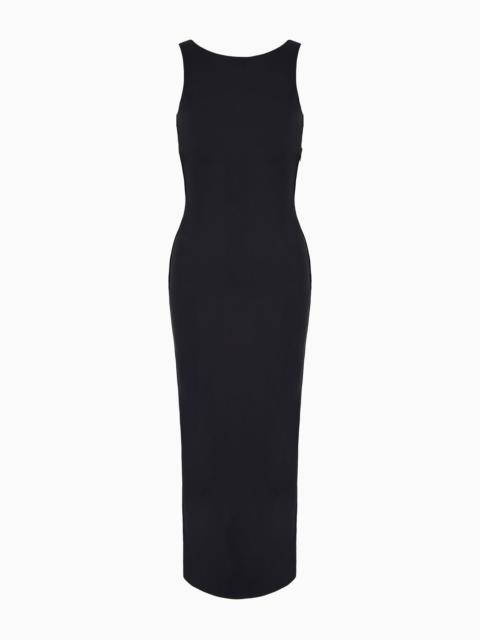 EMPORIO ARMANI Scuba-jersey long sheath dress